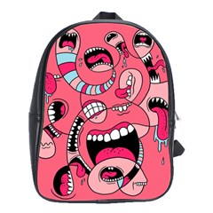 Big Mouth Worm School Bag (large)