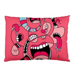 Big Mouth Worm Pillow Case (two Sides) by Dutashop