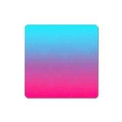 Blue Pink Purple Square Magnet