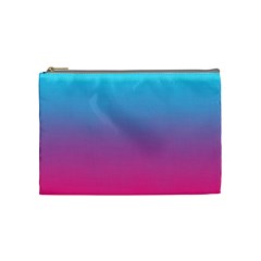 Blue Pink Purple Cosmetic Bag (medium)