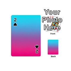 Blue Pink Purple Playing Cards 54 Designs (mini)