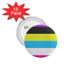 Bigender Flag Copy 1 75  Buttons (10 Pack)