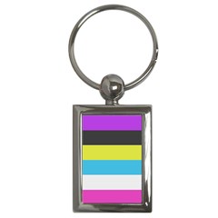 Bigender Flag Copy Key Chain (rectangle)