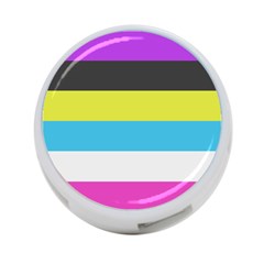 Bigender Flag Copy 4-port Usb Hub (one Side)