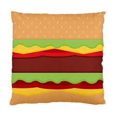 Cake Cute Burger Standard Cushion Case (one Side) by Dutashop