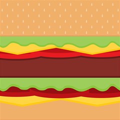 Cake Cute Burger Play Mat (square) by Dutashop