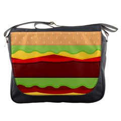 Cake Cute Burger Messenger Bag by Dutashop