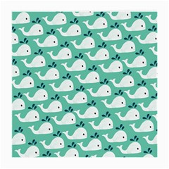 Whale Sea Blue Medium Glasses Cloth by Dutashop