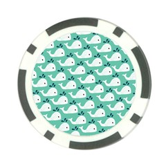 Whale Sea Blue Poker Chip Card Guard (10 Pack) by Dutashop