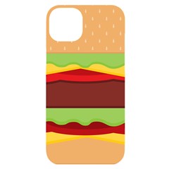 Cake Cute Burger Iphone 14 Plus Black Uv Print Case by Dutashop