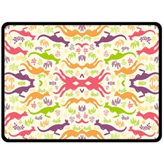 Kangaroo Two Sides Fleece Blanket (large)