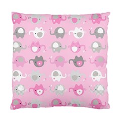 Animals Elephant Pink Cute Standard Cushion Case (two Sides)