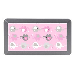 Animals Elephant Pink Cute Memory Card Reader (mini)