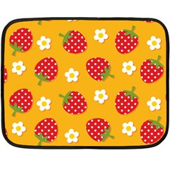 Strawberry Two Sides Fleece Blanket (mini)