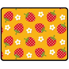 Strawberry Fleece Blanket (medium) by Dutashop