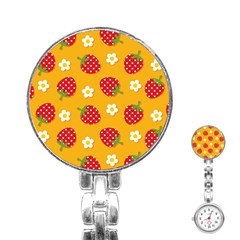 Strawberry Stainless Steel Nurses Watch by Dutashop