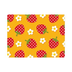 Strawberry Premium Plush Fleece Blanket (mini) by Dutashop