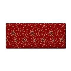 Christmas Texture Pattern Red Craciun Hand Towel