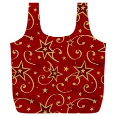 Christmas Texture Pattern Red Craciun Full Print Recycle Bag (xxxl)