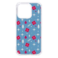 Christmas  Xmas Pattern Vector With Gifts And Pine Tree Icons Iphone 14 Pro Tpu Uv Print Case by Sarkoni