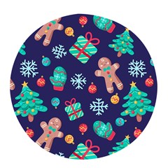 Christmas Texture New Year Background Trees Retro Pattern Pop Socket (white)