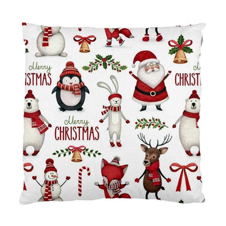 Christmas Characters Pattern Standard Cushion Case (One Side)