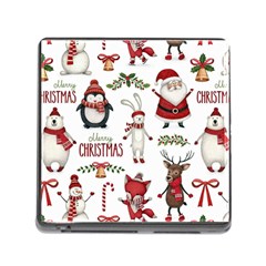 Christmas Characters Pattern Memory Card Reader (square 5 Slot)