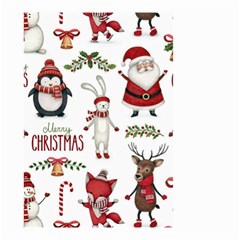 Christmas Characters Pattern Small Garden Flag (two Sides)