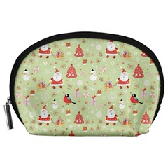 Christmas Pattern Christmas Tree Santa Accessory Pouch (large)