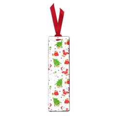 Christmas Santa Pattern Tree Small Book Marks