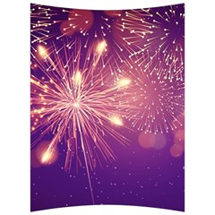 Fireworks On A Purple With Fireworks New Year Christmas Pattern Back Support Cushion