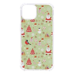 Christmas Pattern Christmas Tree Santa Iphone 13 Tpu Uv Print Case by Sarkoni