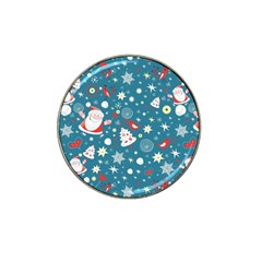 Christmas Pattern Santa Blue Hat Clip Ball Marker (10 Pack) by Sarkoni