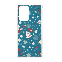 Christmas Pattern Santa Blue Samsung Galaxy Note 20 Ultra Tpu Uv Case by Sarkoni