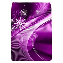 Purple Abstract Merry Christmas Xmas Pattern Removable Flap Cover (s)