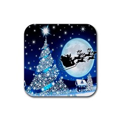 Merry Christmas Rubber Coaster (square) by Sarkoni