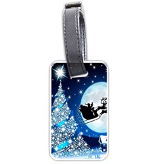 Merry Christmas Luggage Tag (one Side)