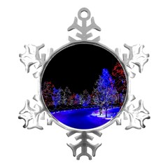 To Meet Christmas Metal Small Snowflake Ornament by Sarkoni