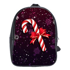 Christmas Lollipop Bowknot Celebrations School Bag (large)