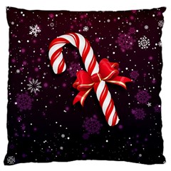 Christmas Lollipop Bowknot Celebrations Large Cushion Case (one Side)