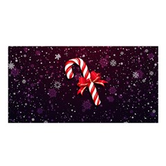 Christmas Lollipop Bowknot Celebrations Satin Shawl 45  X 80 