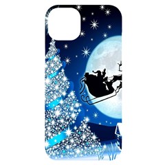 Merry Christmas Iphone 14 Plus Black Uv Print Case by Sarkoni