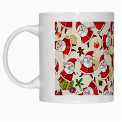 Christmas  Santa Claus Patterns White Mug by Sarkoni