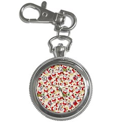 Christmas  Santa Claus Patterns Key Chain Watches by Sarkoni