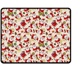 Christmas  Santa Claus Patterns Fleece Blanket (medium) by Sarkoni