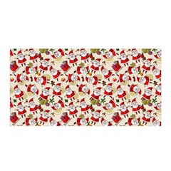 Christmas  Santa Claus Patterns Satin Wrap 35  X 70 