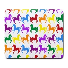 Colorful Horse Background Wallpaper Large Mousepad
