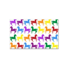Colorful Horse Background Wallpaper Sticker Rectangular (10 pack)