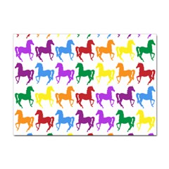 Colorful Horse Background Wallpaper Sticker A4 (10 pack)