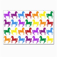 Colorful Horse Background Wallpaper Postcards 5  x 7  (Pkg of 10)